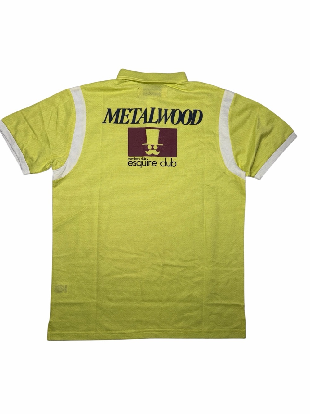 Metalwood Studio Esquire Club Golf Polo Men's Size Small Neon Yellow NEW